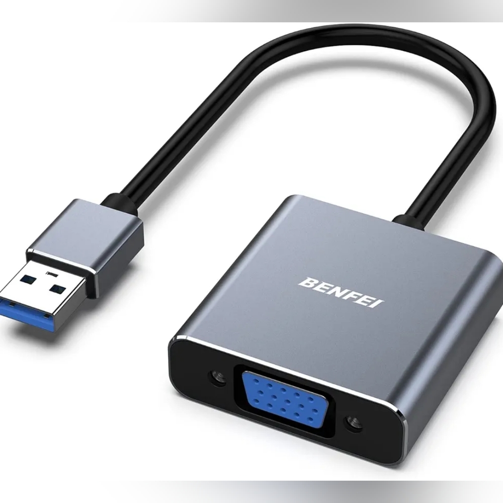 BENFEI USB 3.0 to VGA Adapter, USB 3.0 to VGA Male to Female Adapter for Windows